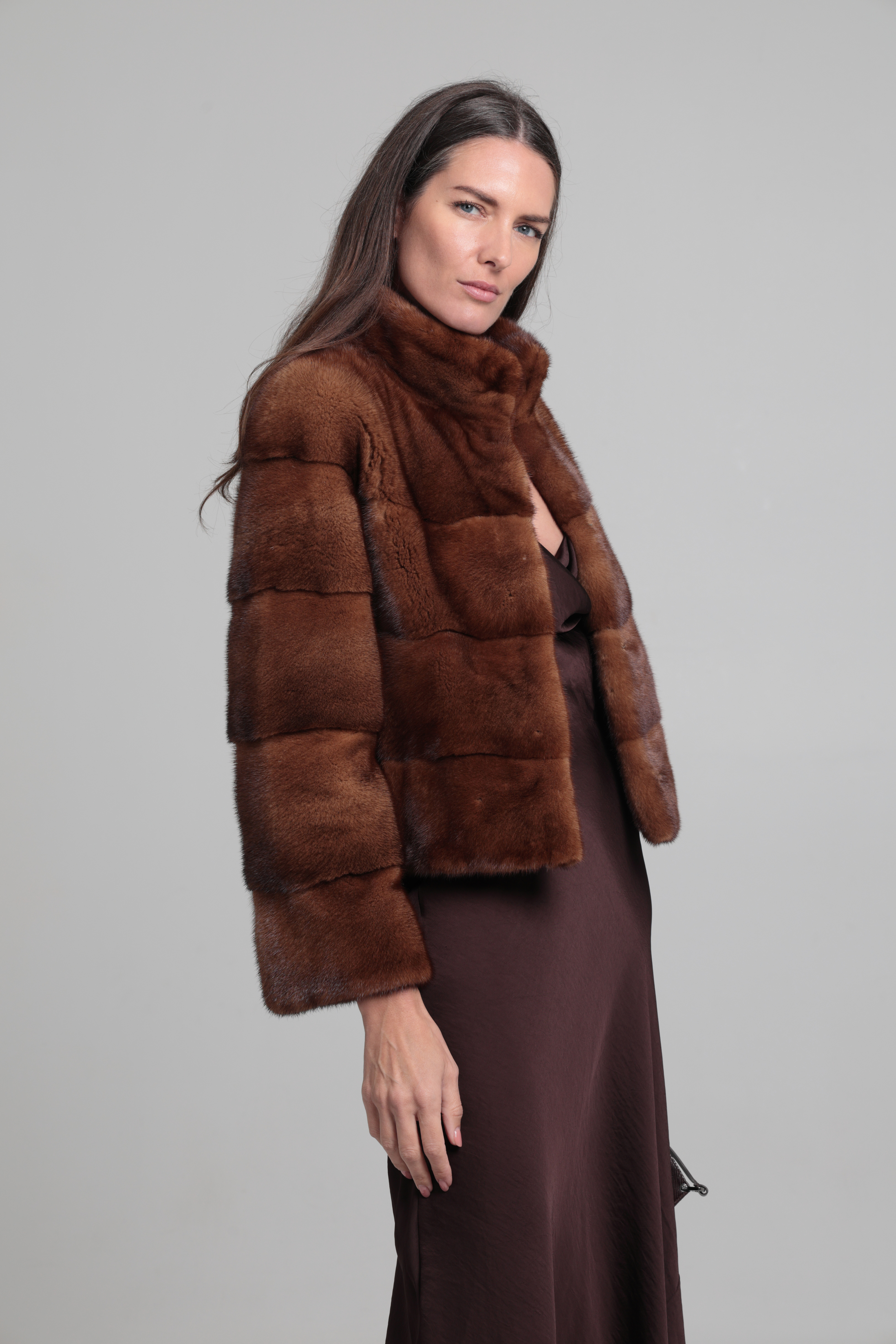 Jaqueta Sonia - 46, Marrón Medio, 50 CM