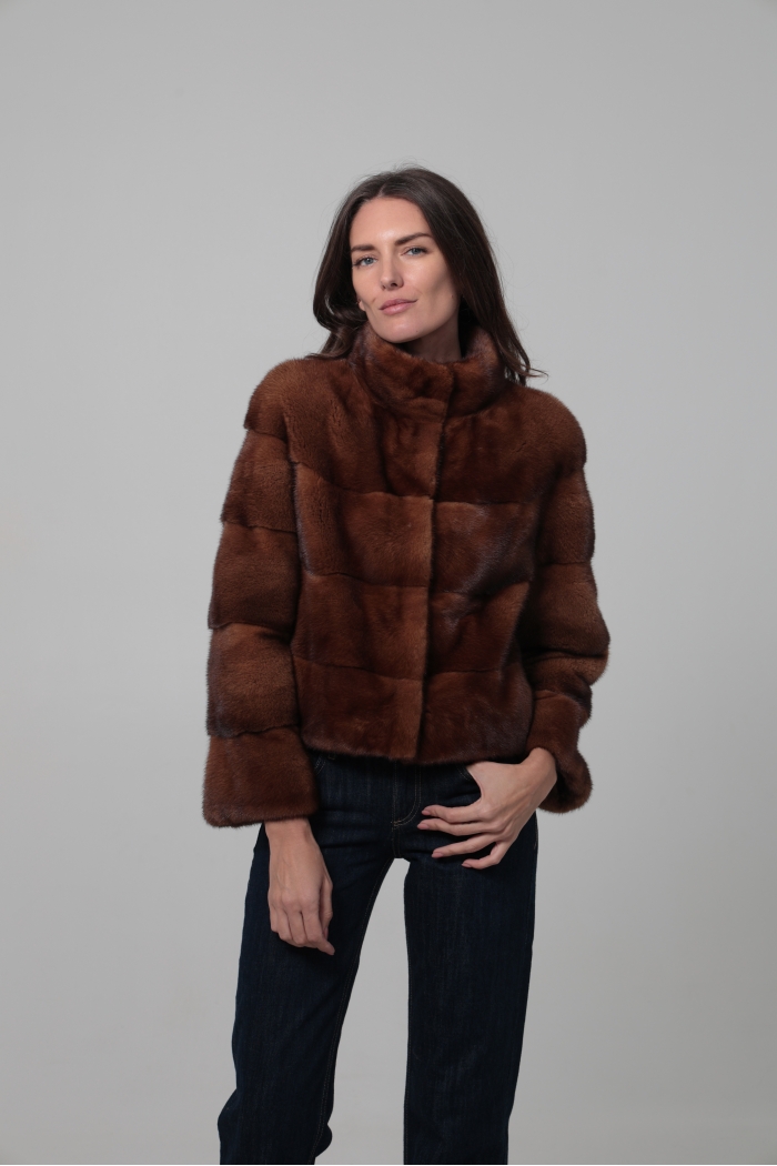 Chaqueta Sonia - 36, Marrón Medio, 50 cm