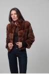 Chaqueta Sonia - 36, Marrón Medio, 50 cm