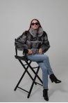 Chaqueta Tess - S, Gris argenté