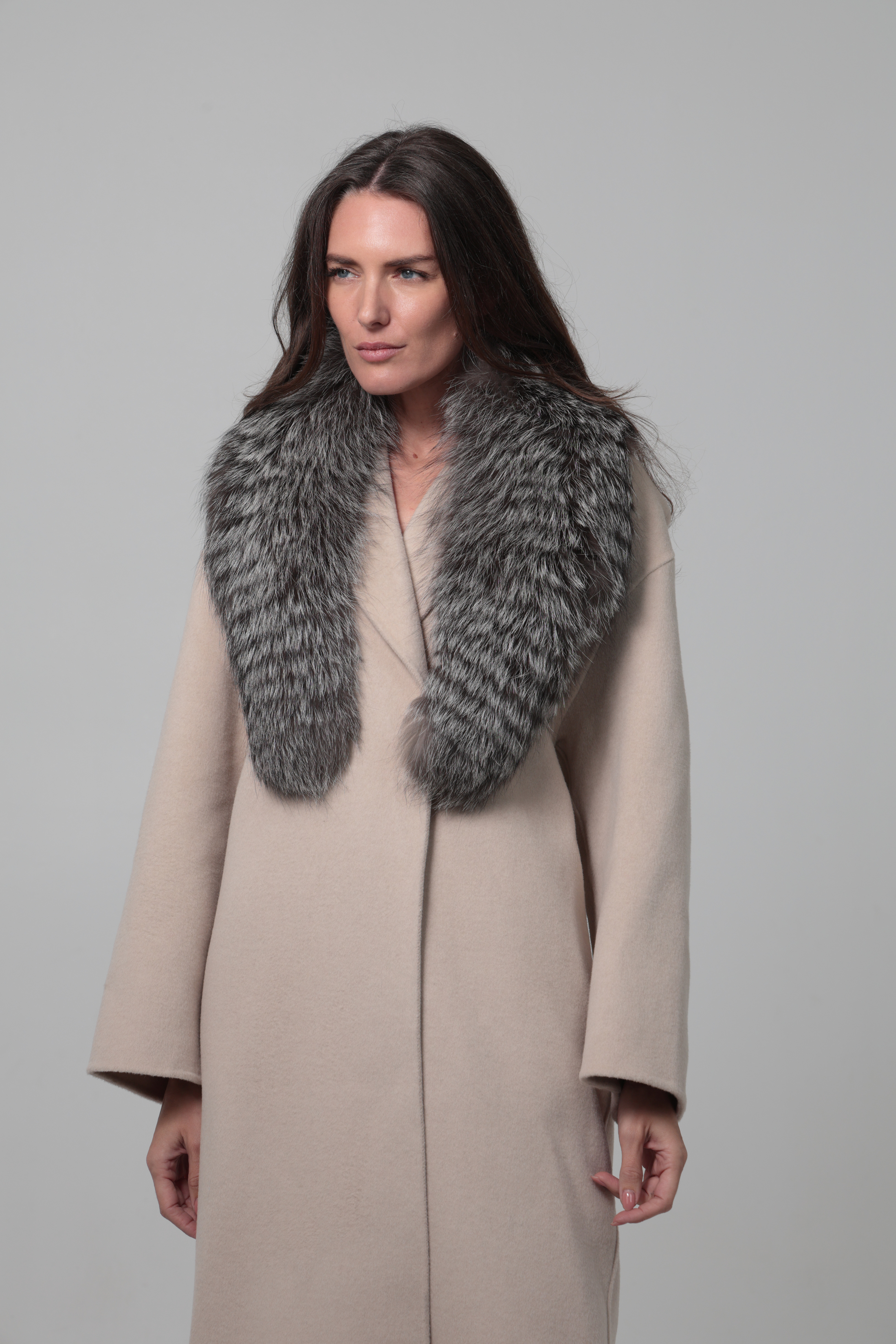 Coll Dakota - Talla única, Gris argenté