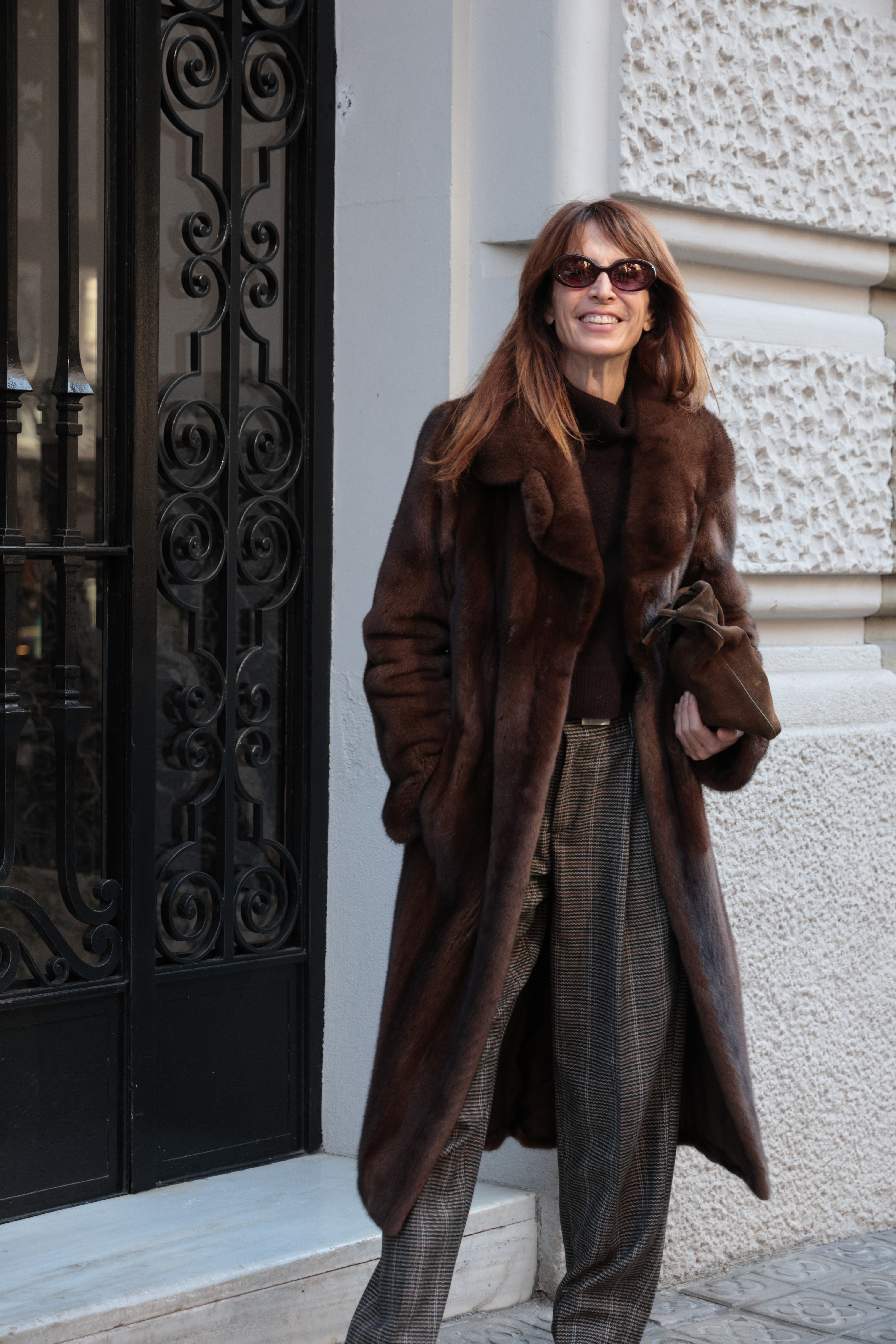 Coat Julie - S, Dark brown