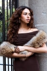 Estola  Caroline - Talla única, Beige