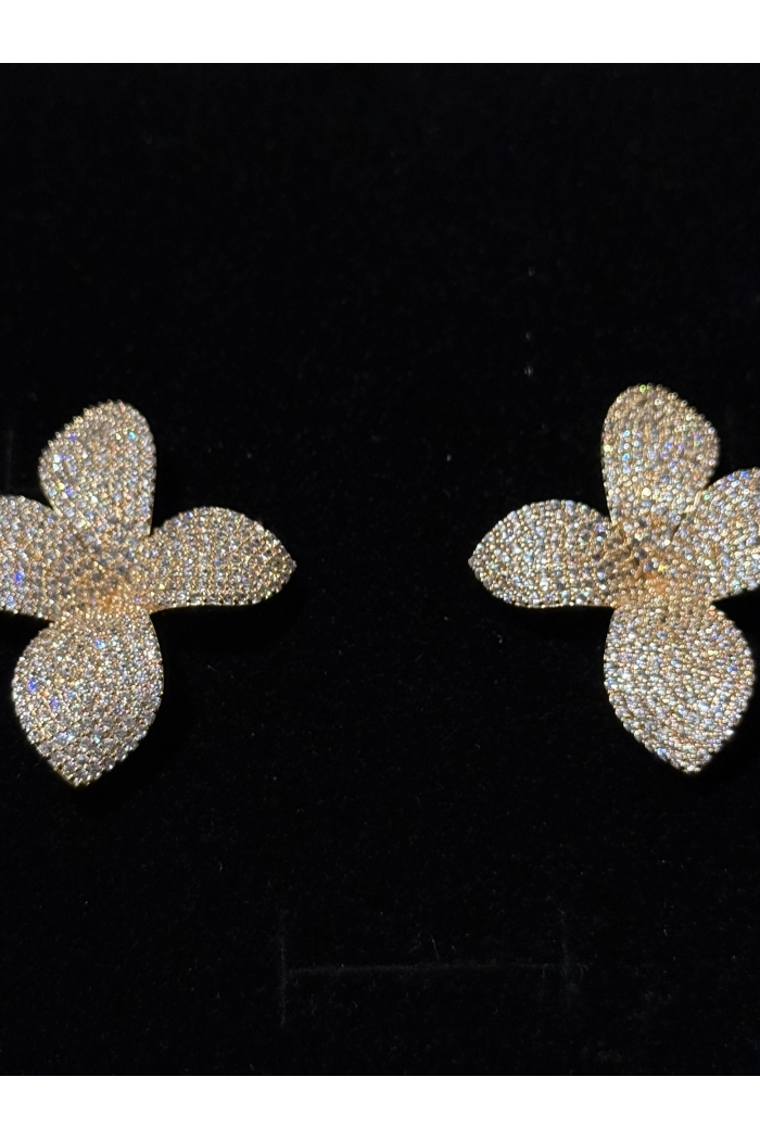 Boucle d'oreille Tina - Une taille, Dorée