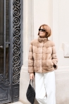 Chaqueta de piel de visón calidad Sagafurs Hedy - 34, Marrón Pastel