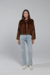 Short jacket Miranda - 34, Medium Brown