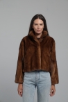 Veste courte Miranda - 34, Brun moyen