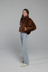 Veste courte Miranda - 34, Brun moyen