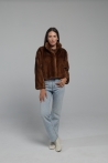 Short jacket Miranda - 34, Medium Brown