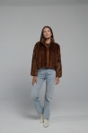 Veste courte Miranda - 34, Brun moyen