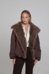 Jacket Ayla - S, Dark brown