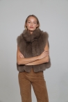 Gilet Laura - S, Marron clair