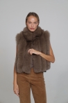 Vest Laura - S, Light Brown