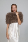 Étole Dana_copiar - Une taille, Taupe