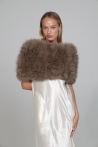 Étole Dana_copiar - Une taille, Taupe