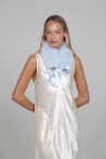 Coll Lily - Talla única, Blau clar