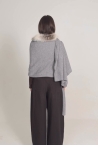Estola Elba - Talla única, Gris